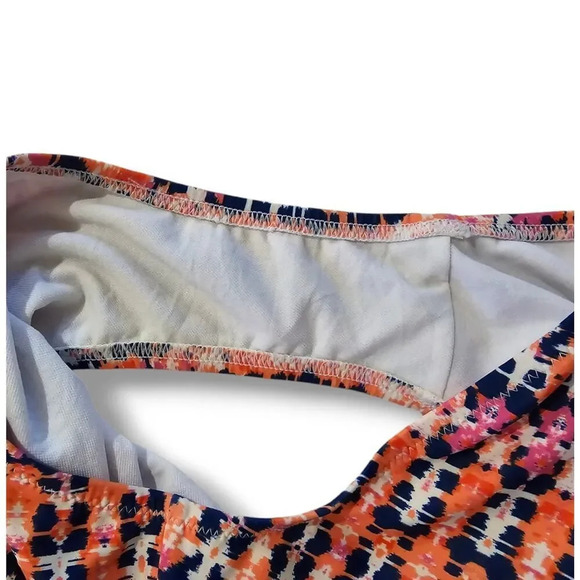 Jessica Simpson women's multicolor high leg faux belted bikini bottom - small - Picture 4 of 8